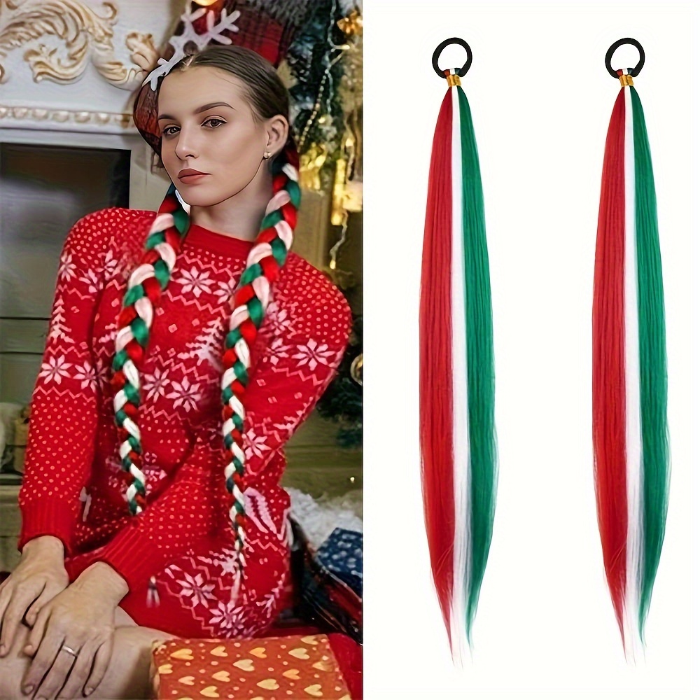 TEMU 2pcs Christmas Ponytail Extensions - 26