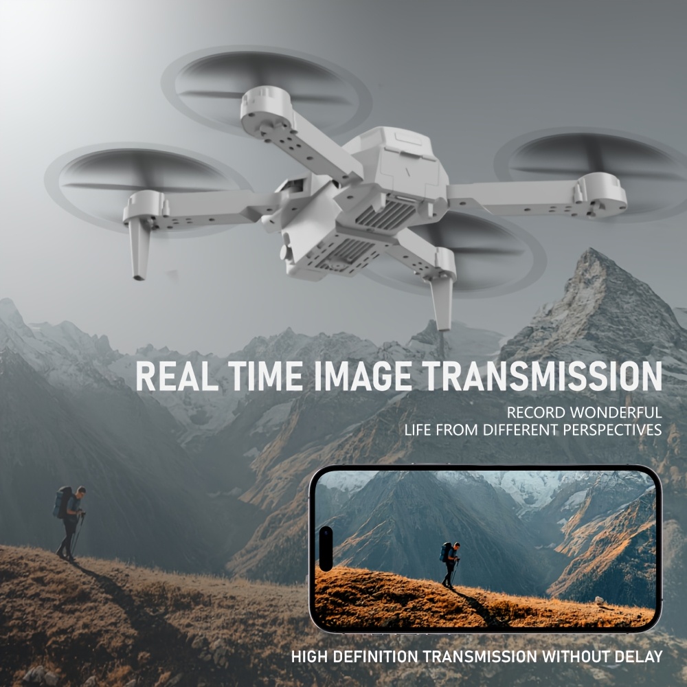 Ulepszony Dron E88 z WiFi i Utrzymywaniem Wysokości, Składany RC Quadcopter dla Początkujących, Latający na Zewnątrz i Prezent Świąteczny na Boże Narodzenie, Halloween oraz Dziękczynienie, Mini Dron z Kamerą, Dron z Kamerą, Mini Dron, Dron Rekreacyjny, Przenośny Quadcopter, Lekki Dron, Wytrzymała Konstrukcja, Stabilny Lot, Wi-Fi Drone, Hobbystyczny Dron, Dla Entuzjastów Dronów
