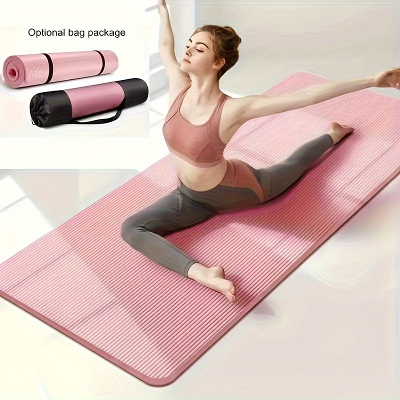 

Premium Non-slip Yoga Mat - 8mm Thick, High-density Comfort, Sweat-resistant, Solid Color Design For Seamless Practice - Ideal For All Fitness Levels