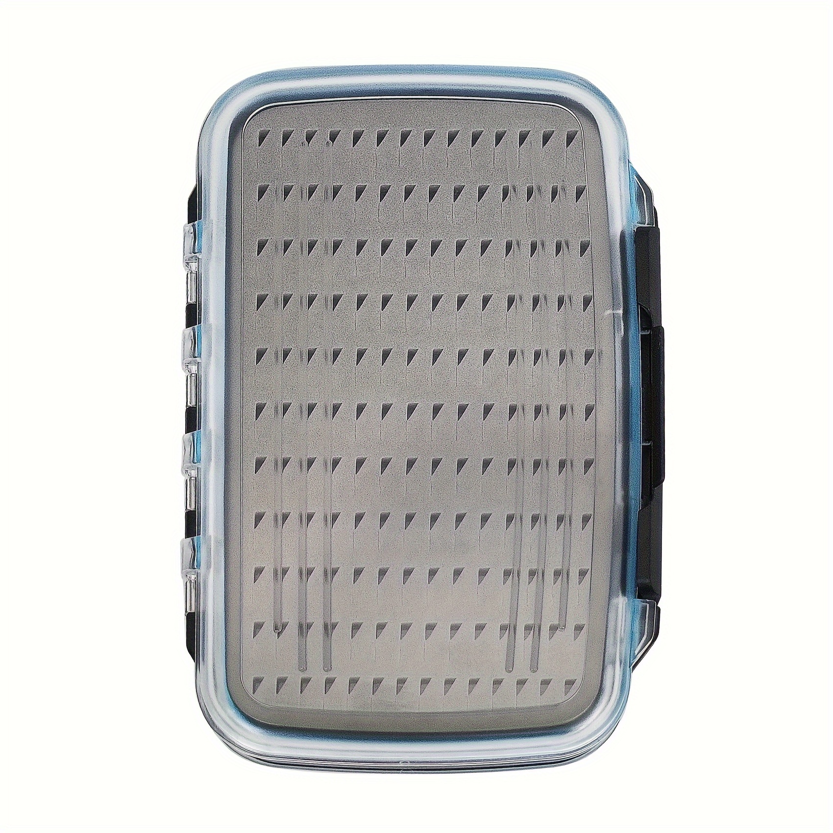 Image of Sports Waterproof Fly Fishing Box Double Side Transparent Plastic Foam Flies Box With Waterproof Slit