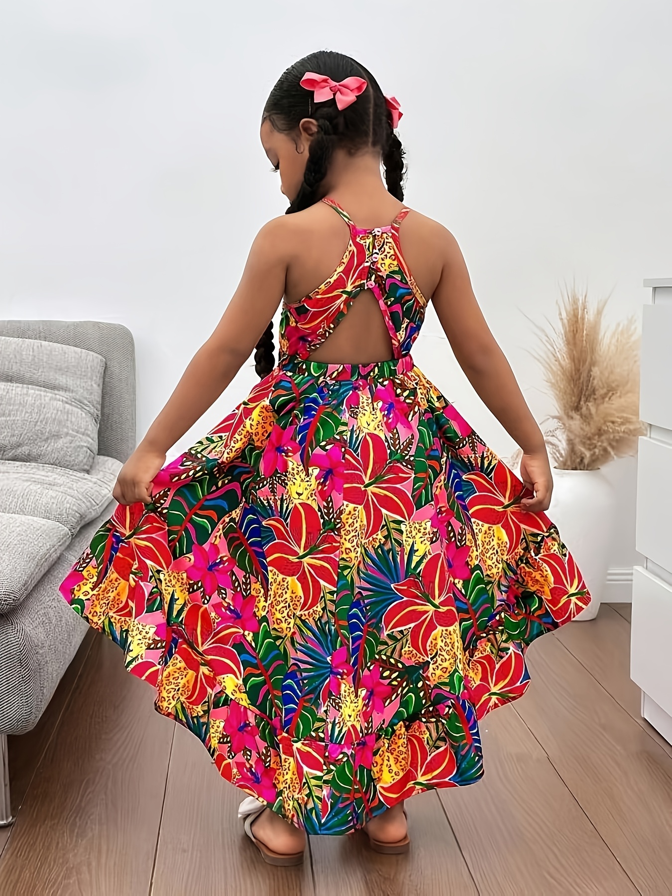 dress with flared sleeves sold on Temu United States