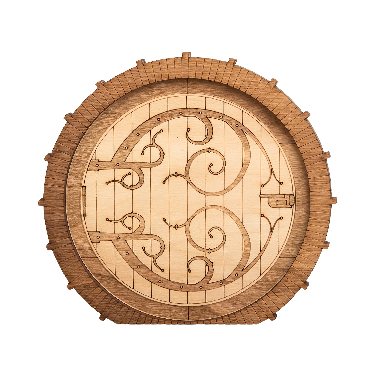 1pc Whimsy Woods Wooden Fairy Door, Fantasy Themed Indoor & Outdoor Wall Decor, Versatile Micro Landscape Accessory, No Electricity Needed, Ideal For Home & Garden Photography Props