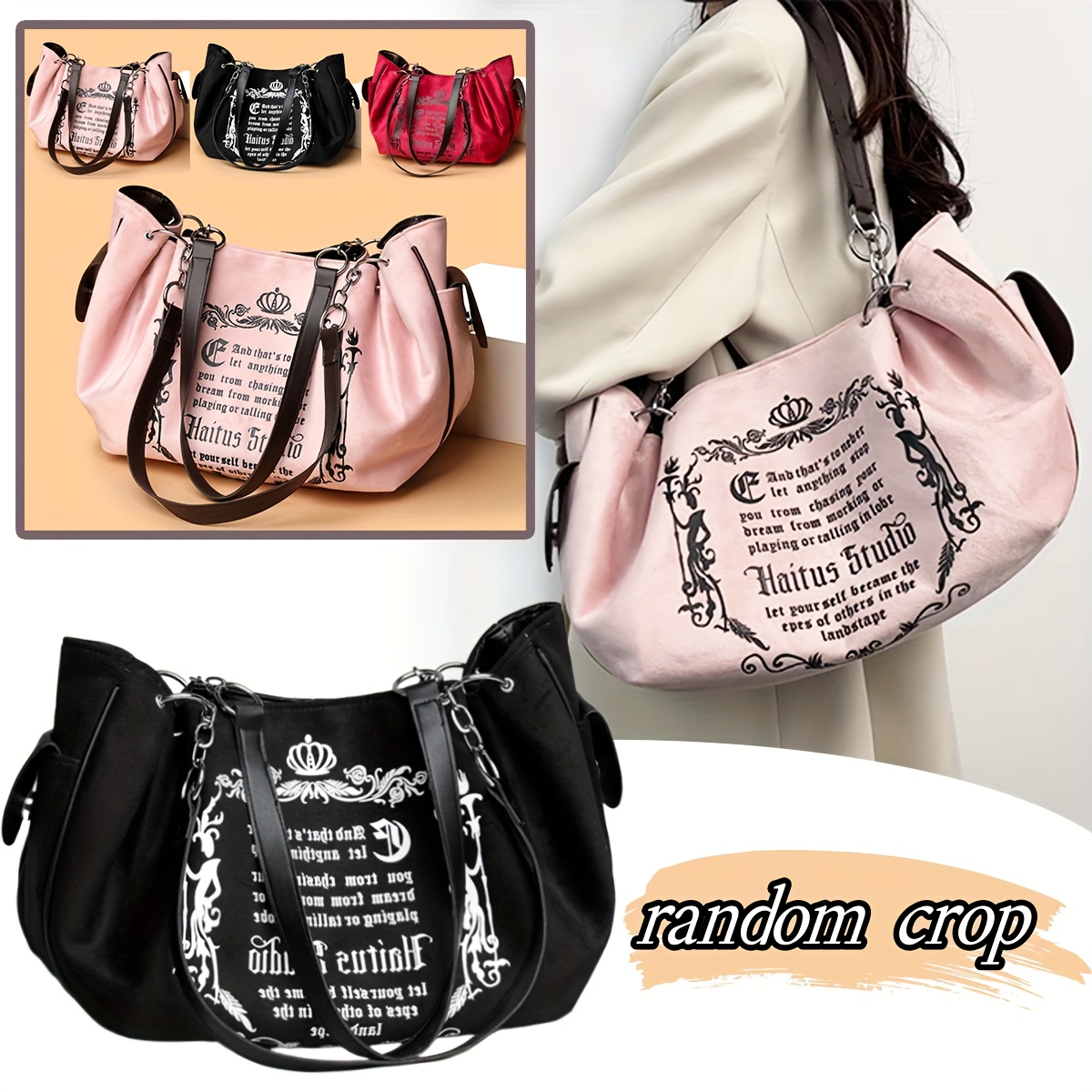 y2k tote bag sold on Temu United States