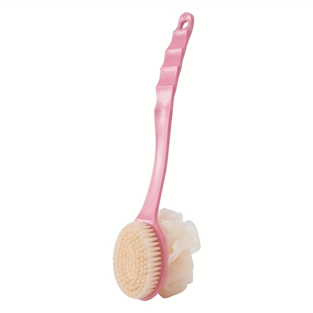 two in one dual head bath brush with soft sponge for back scrubbing no battery required   Product details 4