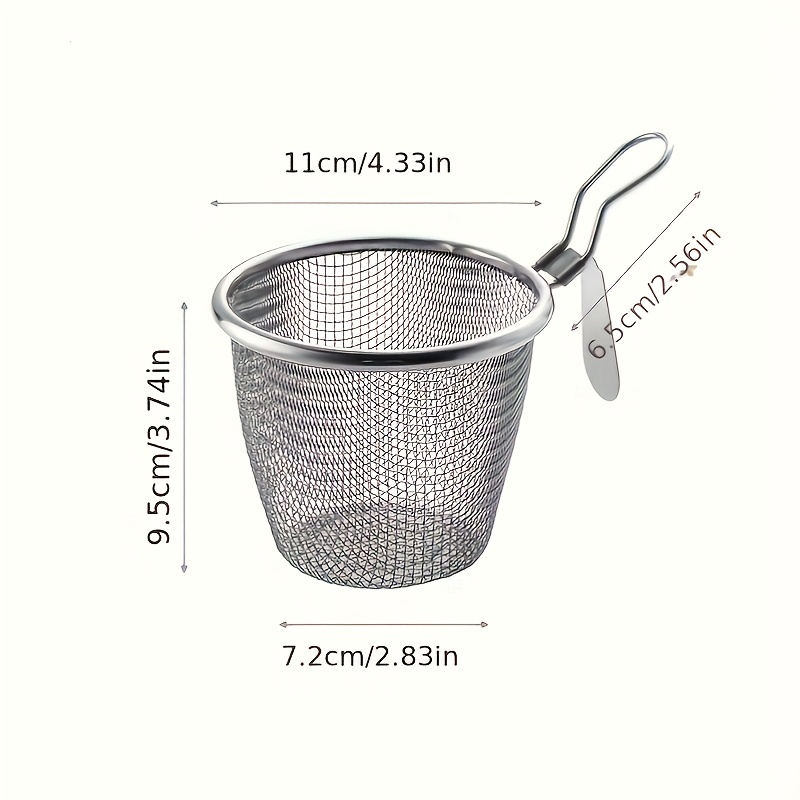 E-shop ./2 Stk. Edelstahl Hot Pot Mesh Skimmer Hängender Wandfilterkorb Gewerblicher Nudel Kochen Suppe Nudel Scharfer Hot Pot Skimmer