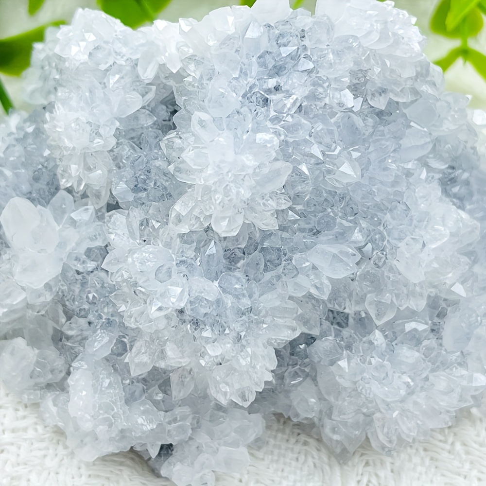 

Light Blue Crystal Cluster - Gemstone For Reiki, Home Decor & Jewelry Crafting