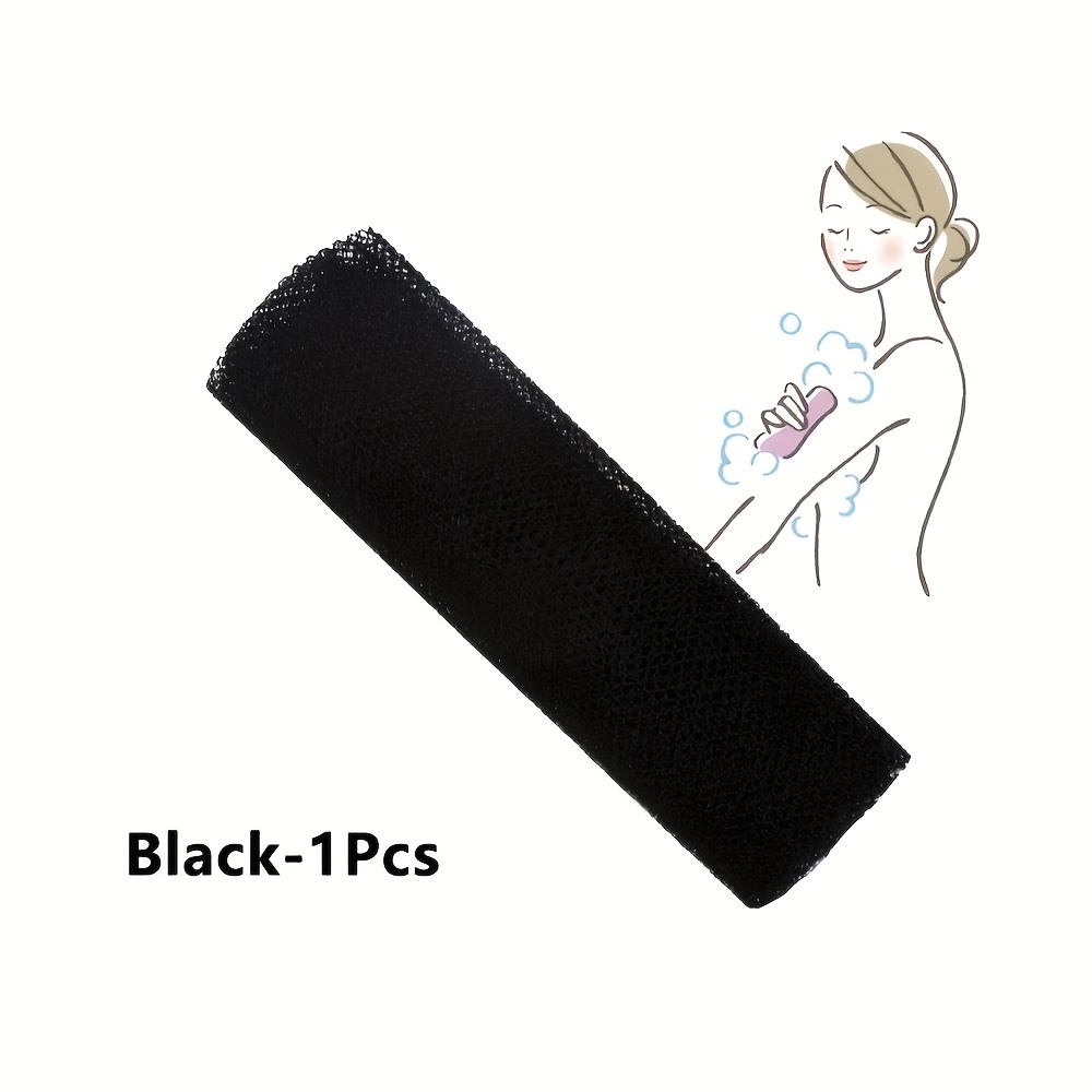 Long Rectangular Bath Loofah Net for Back Scrubbing