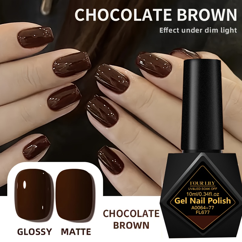 Image of 4 Fily 10ml Bottle Gel Nail Polish - 6 Colors With High , Long-lasting Shine, Gentle Formula, & Fragrance-free For , Perfect Festival Gift, Nail Care, Professional Manicure