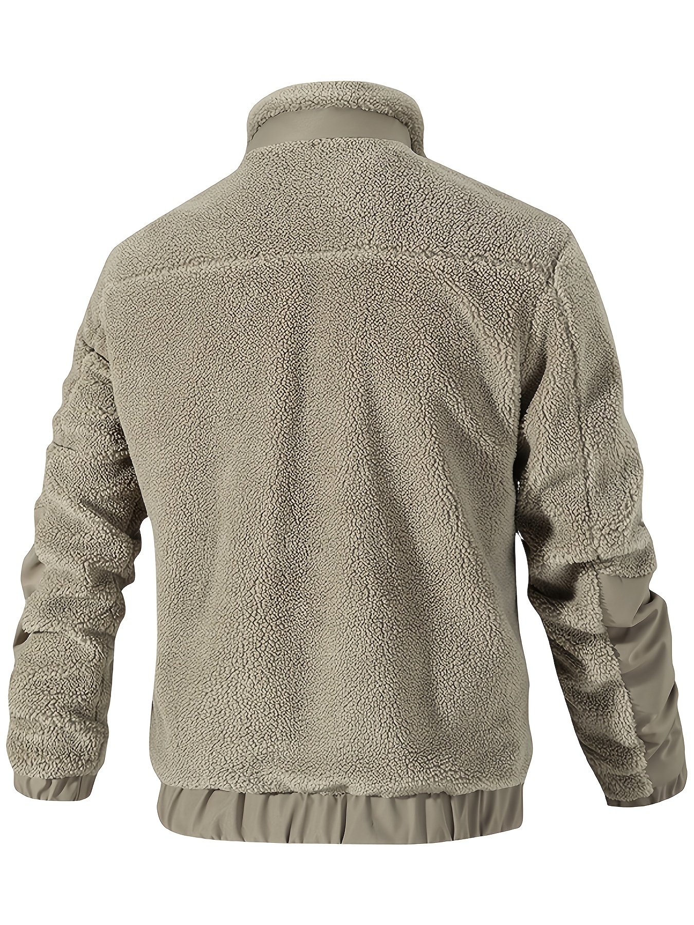 Chaqueta de Lana para Hombre Otoño e Invierno, Chaqueta Polar Casual con Cuello Alto, Nuevo Chaqueta Cómoda, Cárdigan, Ropa de Exterior para Hombre
