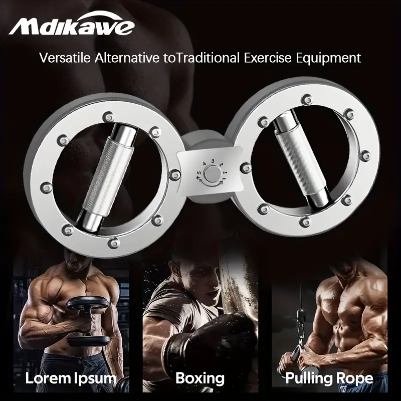 entraîneur de bras à réglable - exerciceur multifonctionnel pour antébrachial & muscles pour le boxe, design de 8 avec poignée antidérapante, idéal pour lentraînement de vitesse & fitness détails 1