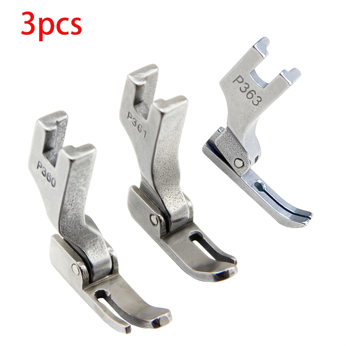 TEMU Unilateral Zipper Presser Foot, P361, P363 Flat Sewing Machine Narrow Presser Foot 3mm, All-steel Presser Foot With Open , Left Narrow And Right