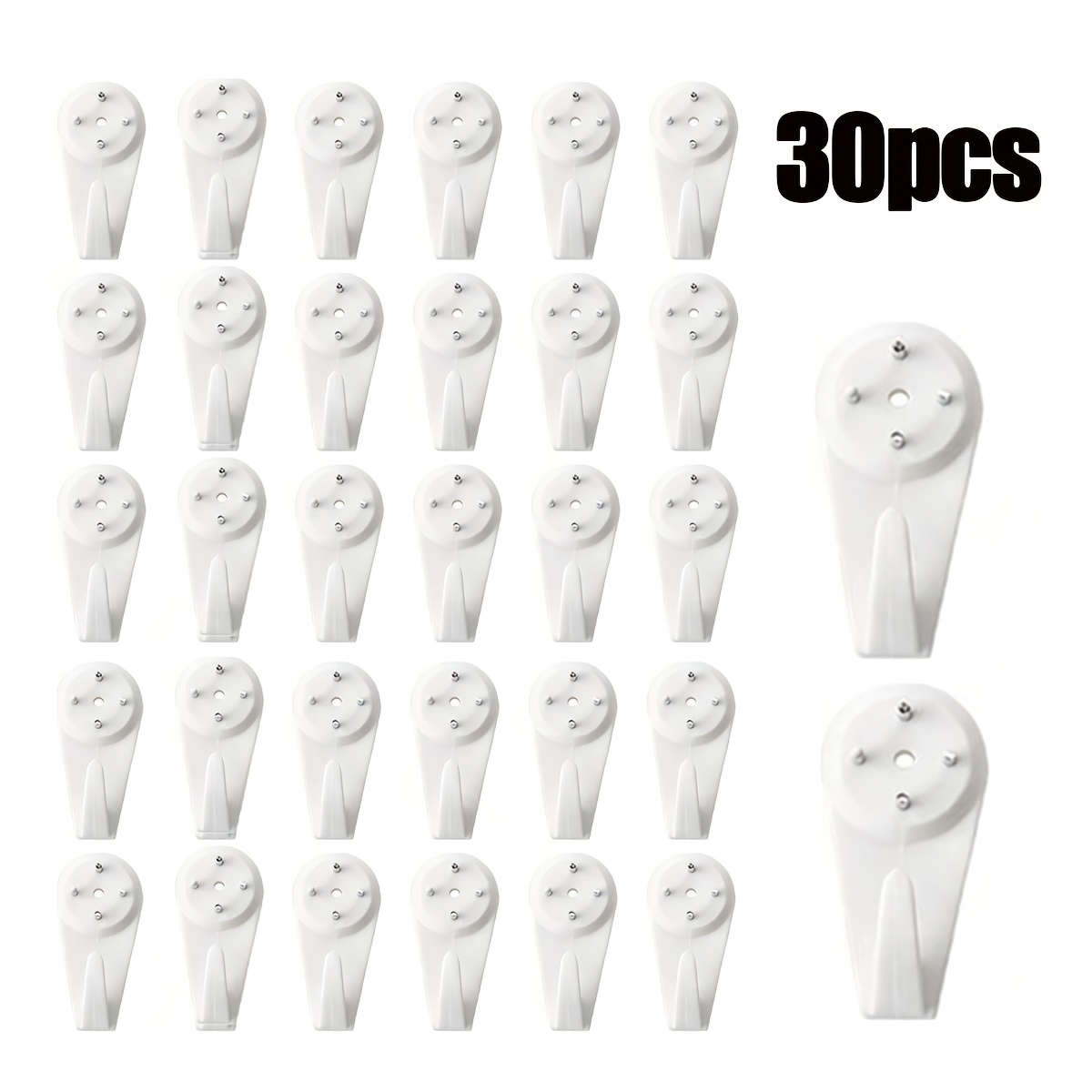 30pcs/box No-drill Photo Frame Invisible Nails Strong Hooks Wall Hanging Wedding Photos Special Invisible Nails Wall Nails
