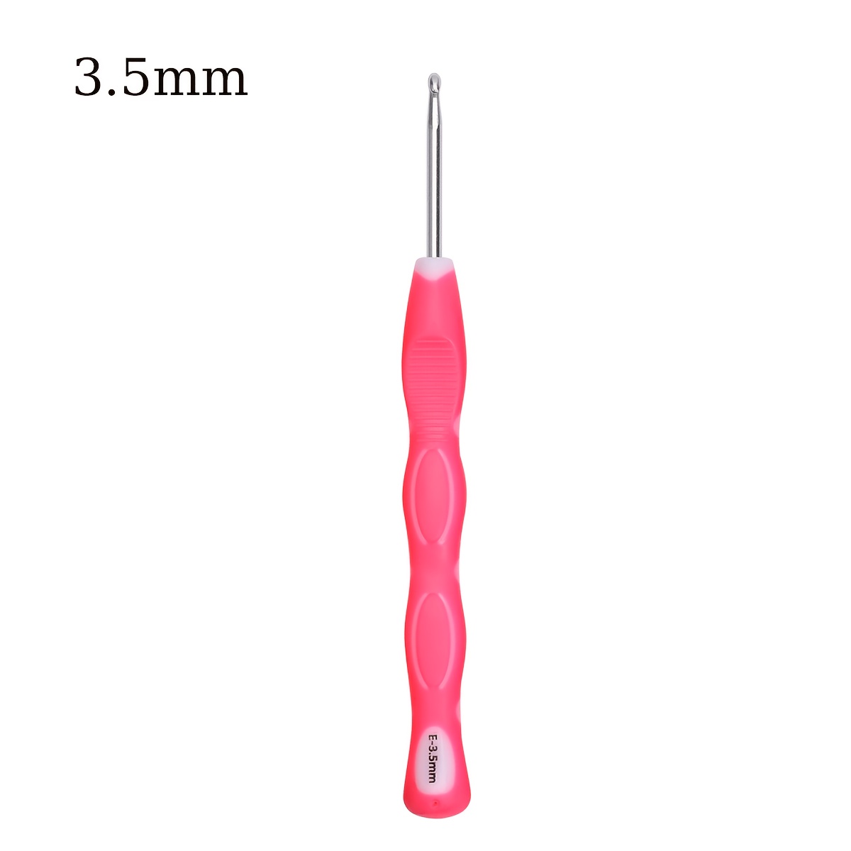 TEMU 1pc Ergonomic Crochet Hooks Set, 2.0-6.0mm Crochet Hook Knititng Needles For , Tpr And Abs Handle Crochet For Crocheting Yarn Craft Projects,
