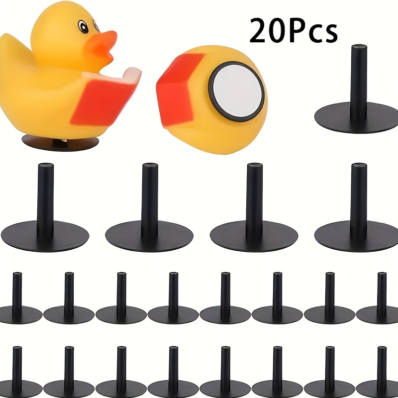 

20-pack Duck Holder Dashboard Mounts With Double-sided Adhesive, Rubber Duck Car Accessories For Displaying Duck Collectors, Plastic Material