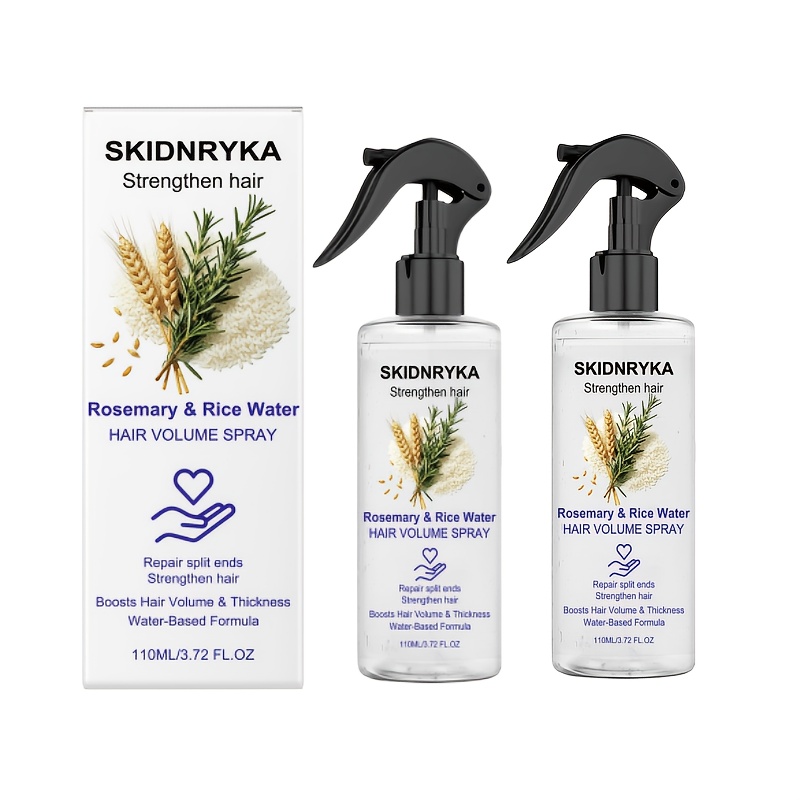 TEMU 2pcs Rosemary Hair Care Essential Oil Spray, Containing , Free Of Washing Formula, Improves Dry Hair, Nourishes Scalp, Care Product For Men And