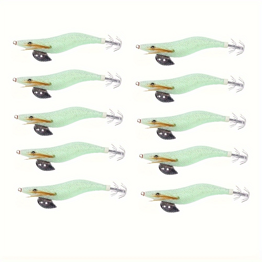 

10-pack White Abs Fishing Lures, Assorted Sizes 2.5#, 3.0#, 3.5#