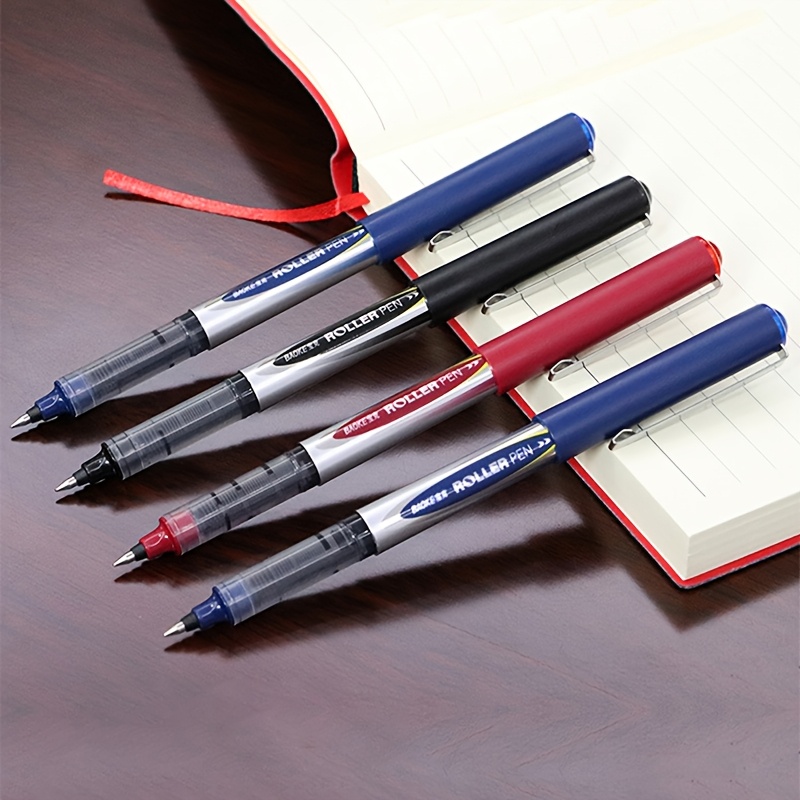 5pcs black/blue/red gel pen, domi 930, fine tip rollerball
