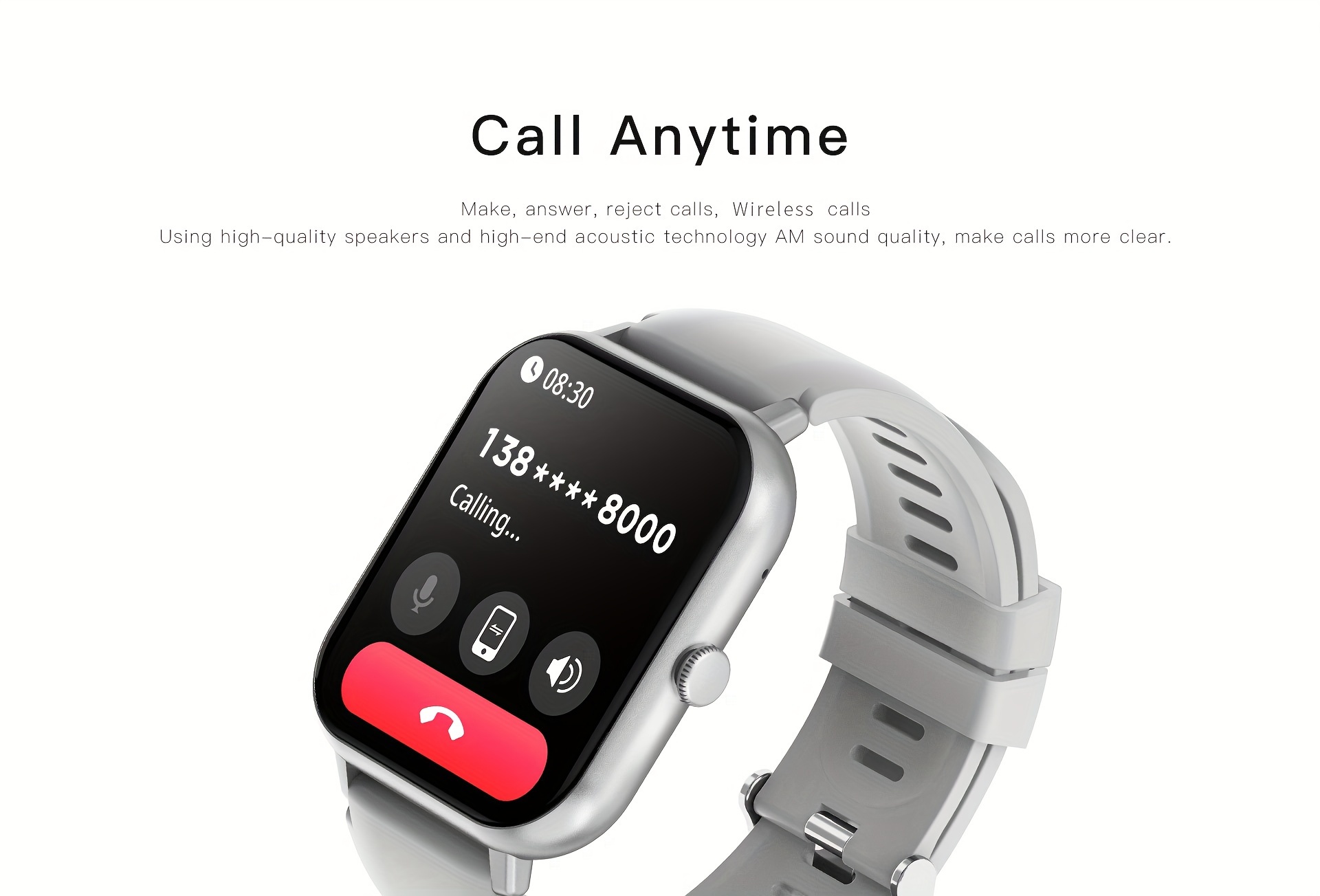 LIGE Smart Watch (receive/make Calls), 4.65 cm TFT Screen, Support Wireless Calls, Waterproof/multiple Sports Modes/DIY Dial Design/weather Forecast/support Android And IPhone Mobile Phones/unisex Fitness Watch/smart Voice Assistant