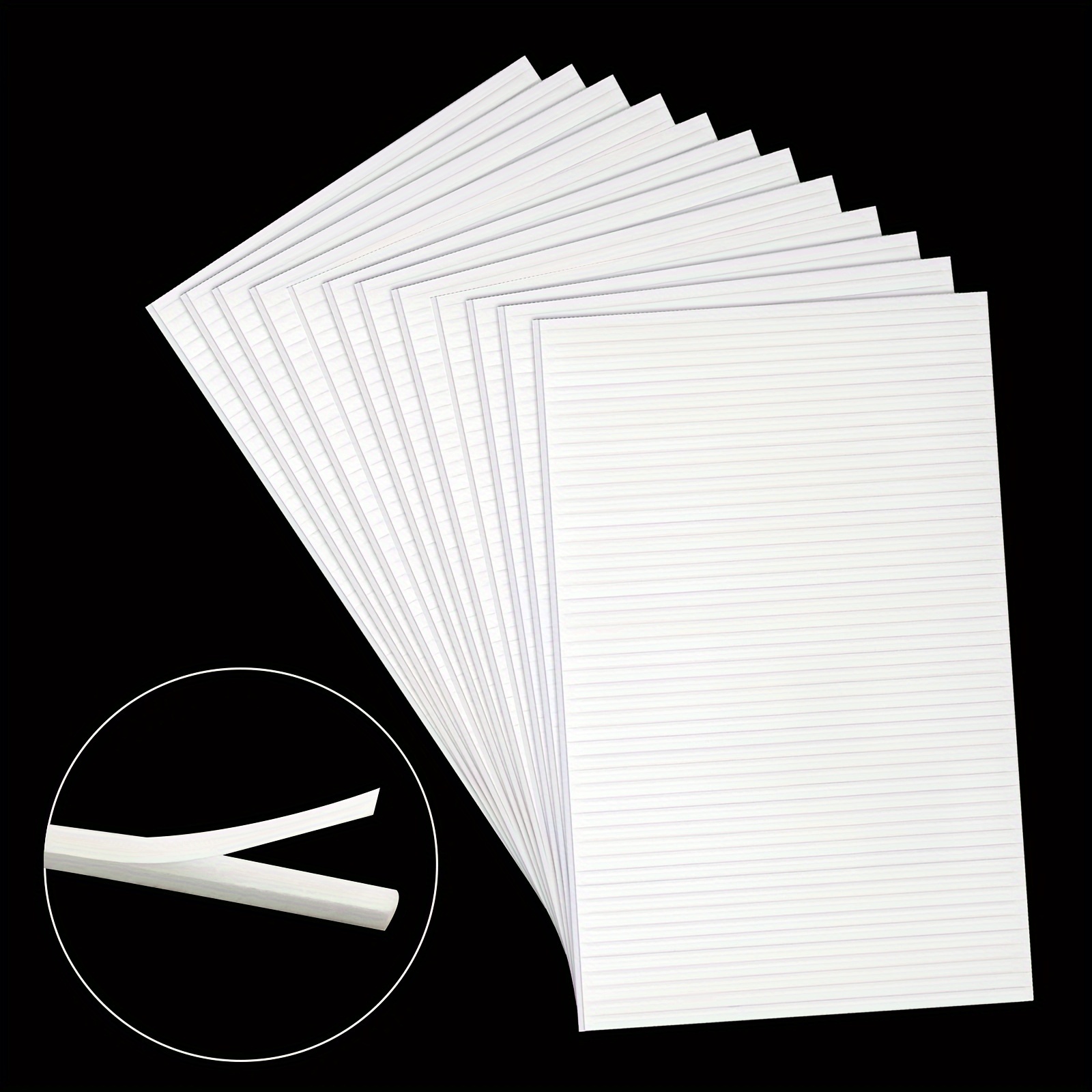 

12 Sheets, Double-sided Foam Adhesive Strips, Each Sheets Contains 50pcs Of Double-sided Adhesive, 3d Foam Strips For Vibration Cards, Scrapbooks Or Office Supplies