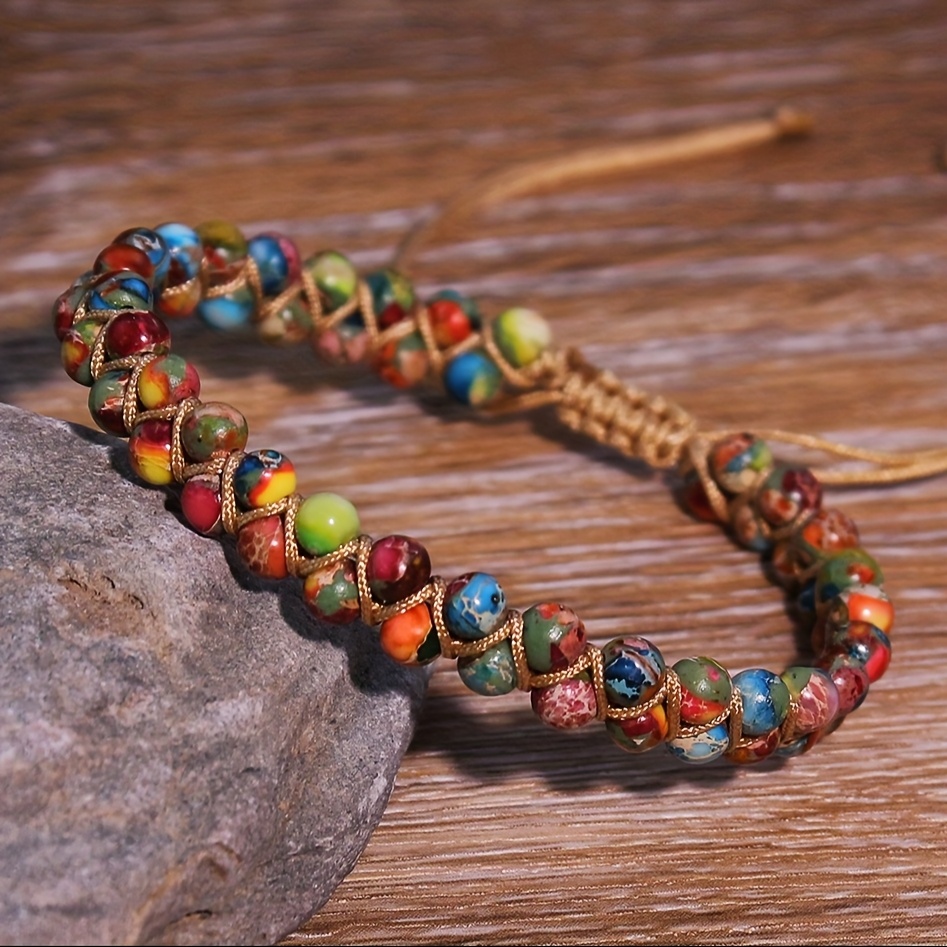 E-shop [Liebes--Armband] . Damen-Modeschmuck-Armband, verstellbares multifunktionales Accessoire, grüner Blütenstein, -Geburtsstein | Geeignet für den