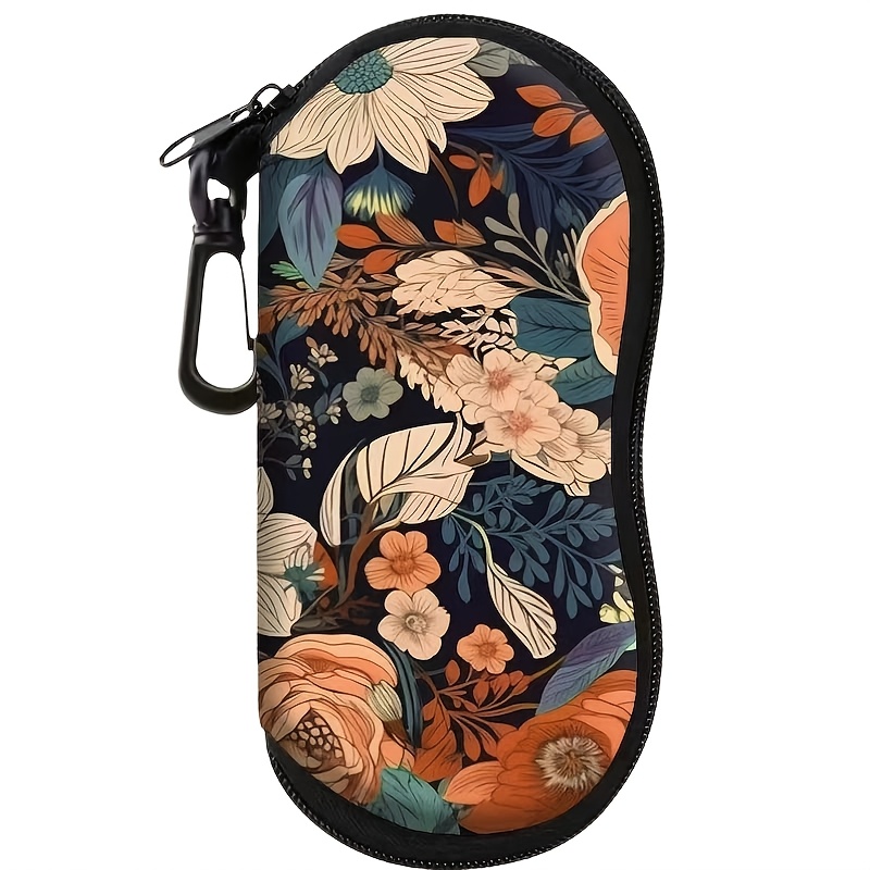 TEMU A Glasses Case Featuring A Pattern Of , Made From Soft And Durable Neoprene, Scratch-resistant And Dust-proof, Compact And Portable, Ideal For