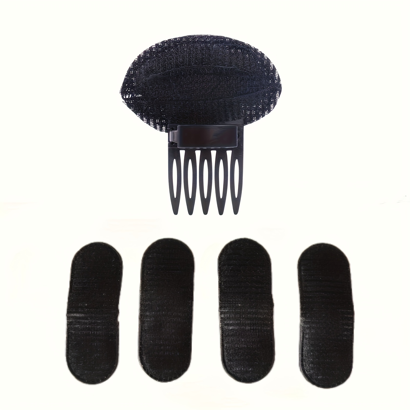 "secure Hold" 5pcs Fluffy Hair Volumizer Clips Set - Easy Styling, Invisible & Natural Look For Women And