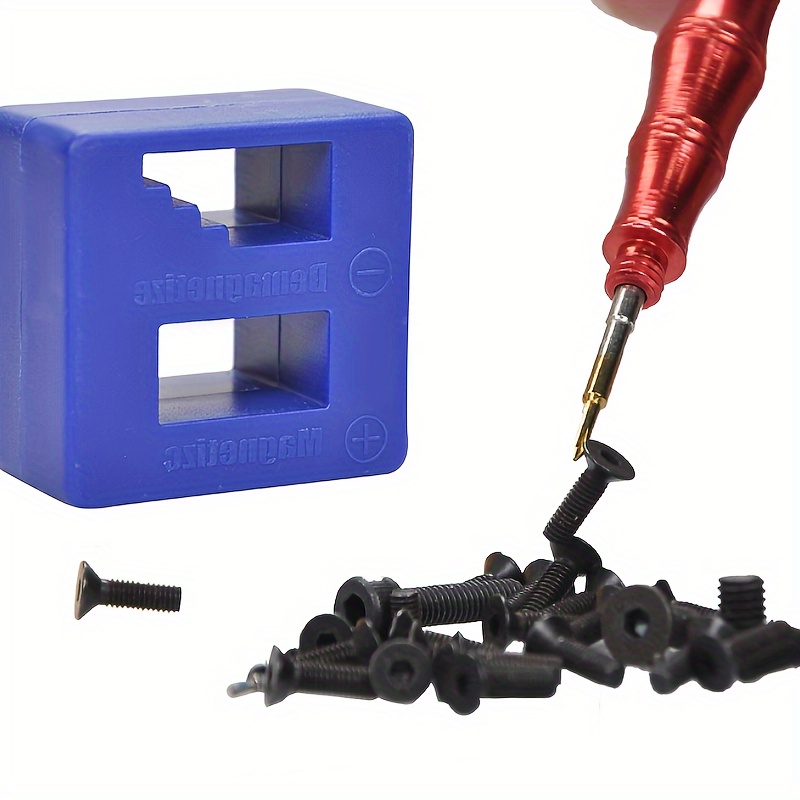 

A Tool To Magnetize And Demagnetize Steel Tools Such As Screwdrivers, Screws, Sockets, Nuts, Bolts, Nails, Drivers, Wrenches, Tweezers, And More