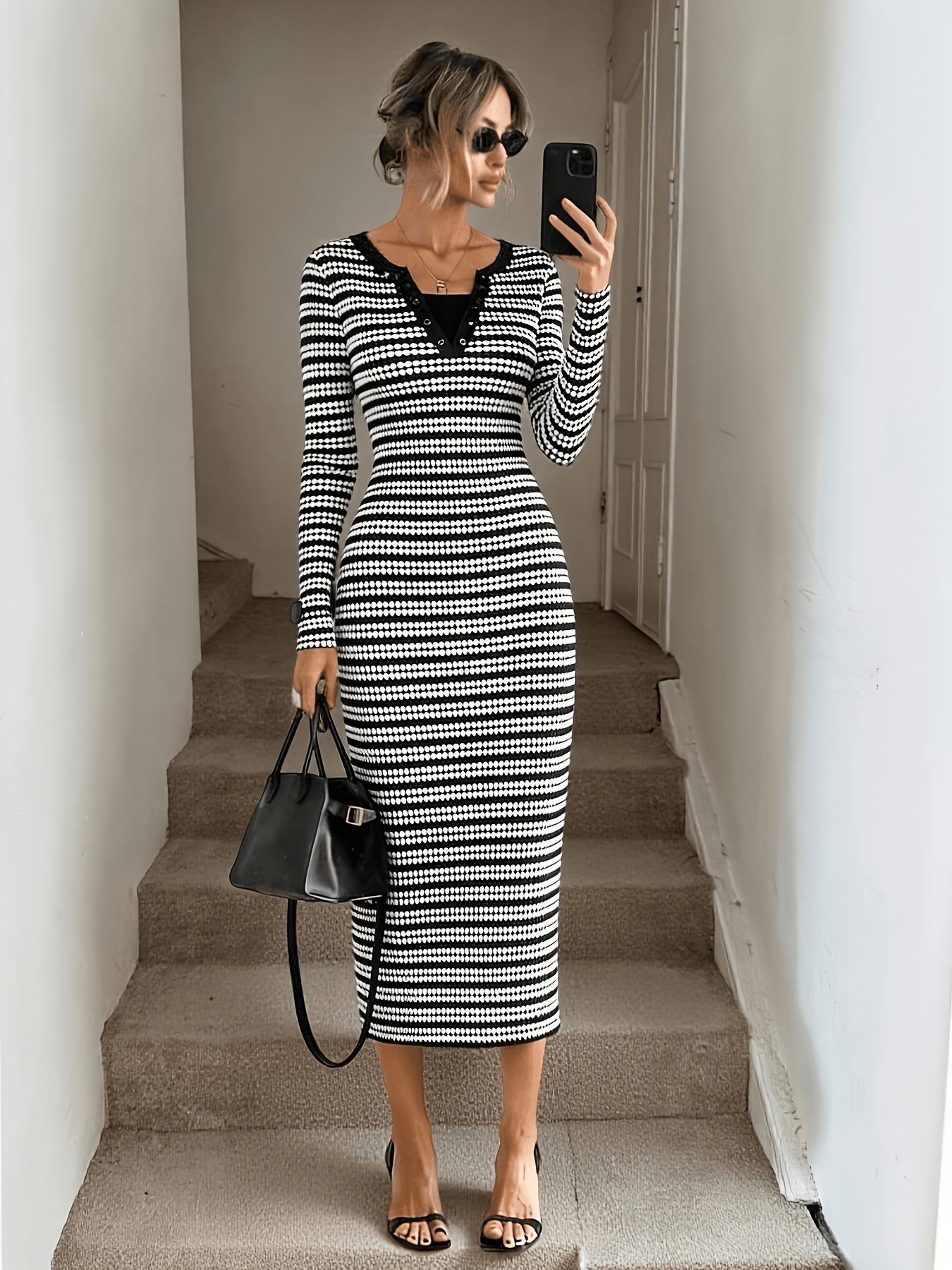 champagne long sleeve dress Formal Beaded Cape Evening Gown by GL3585 S / Champagne _okendo:syndication_key:CL136012129 Color:Ensign Blue and timeless allure Black Fit and Flare