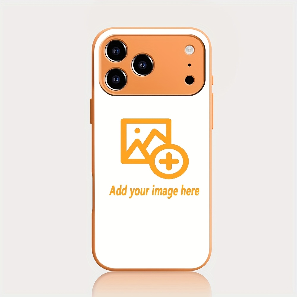 E-shop Handyhülle: Personalisiertes Foto-Design, Hochwertige Minimalistische Spiegel-Handyhülle, Kompatibel mit iPhone 17 Pro Max/17 Pro/17