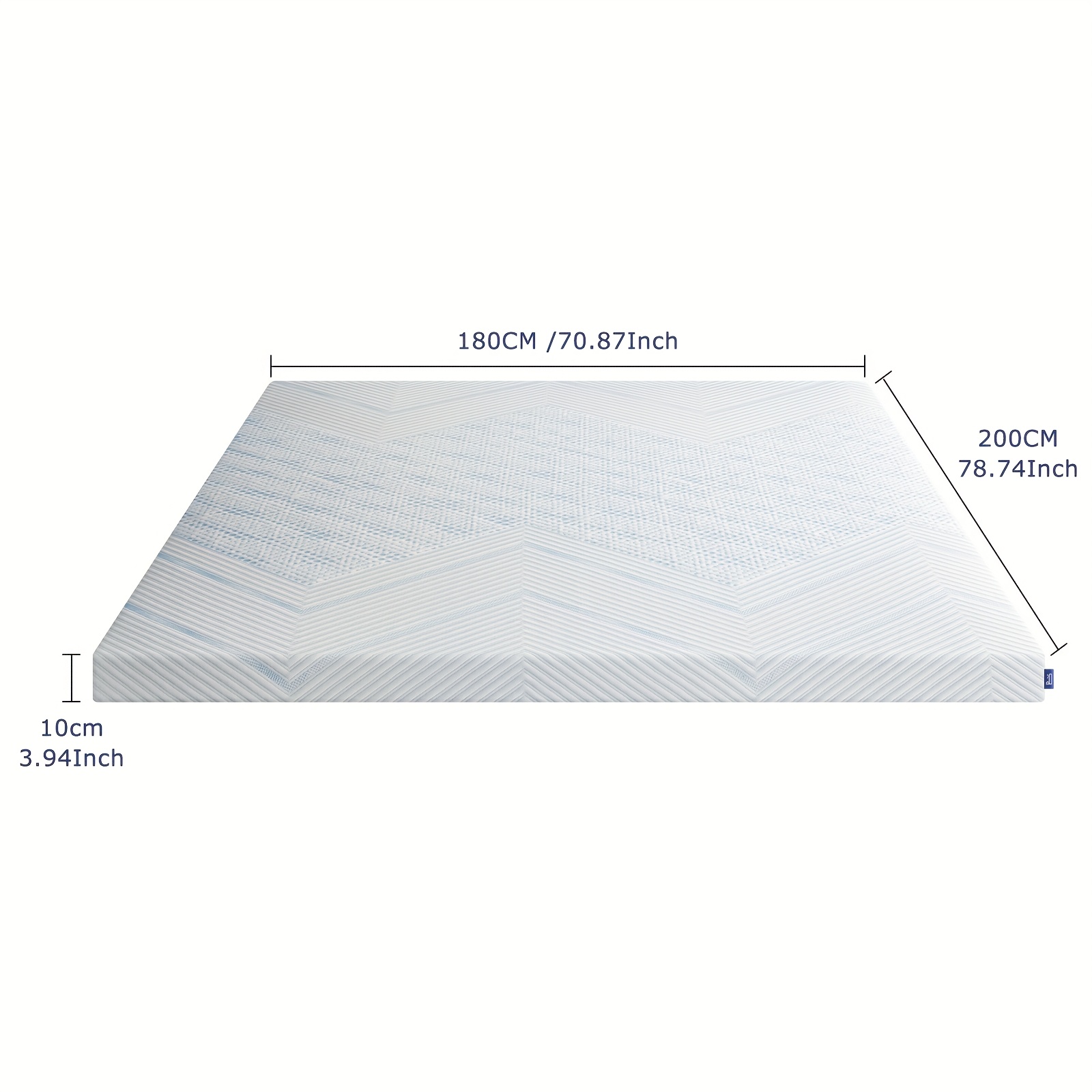 Grand Master Matelas 180x200 hauteur 26cm, Matelas mousse froide 7 zones H4, certifié Oeko-Tex, fabriqué en Allemagne, Respirant