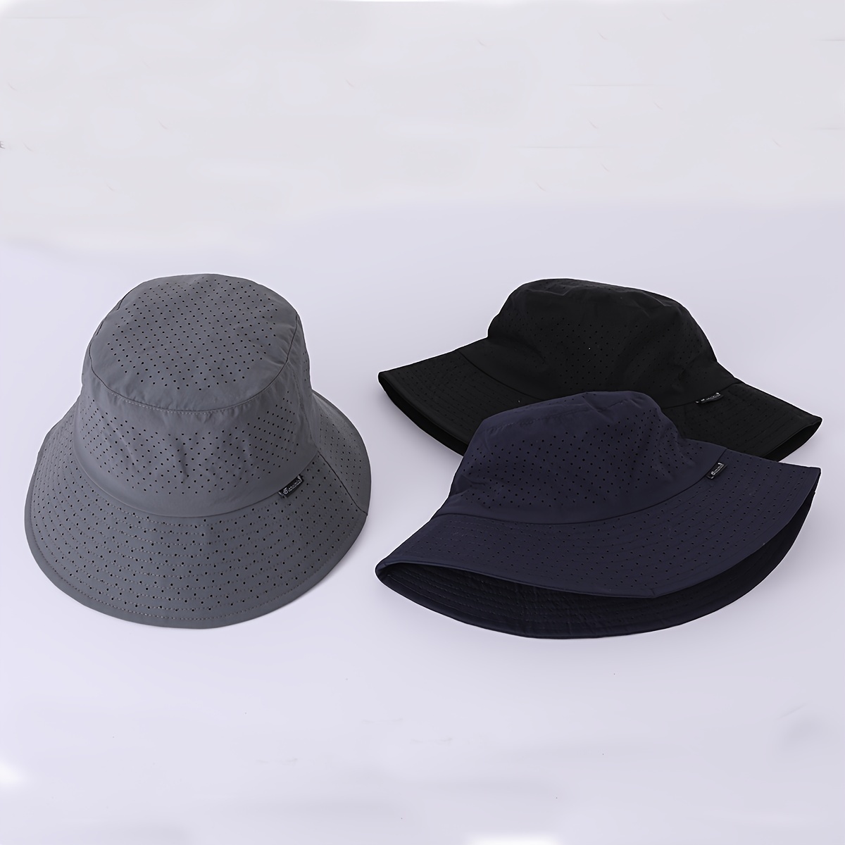 Summer Quick Drying Bucket Hats Solid Color Thin Mesh - Temu