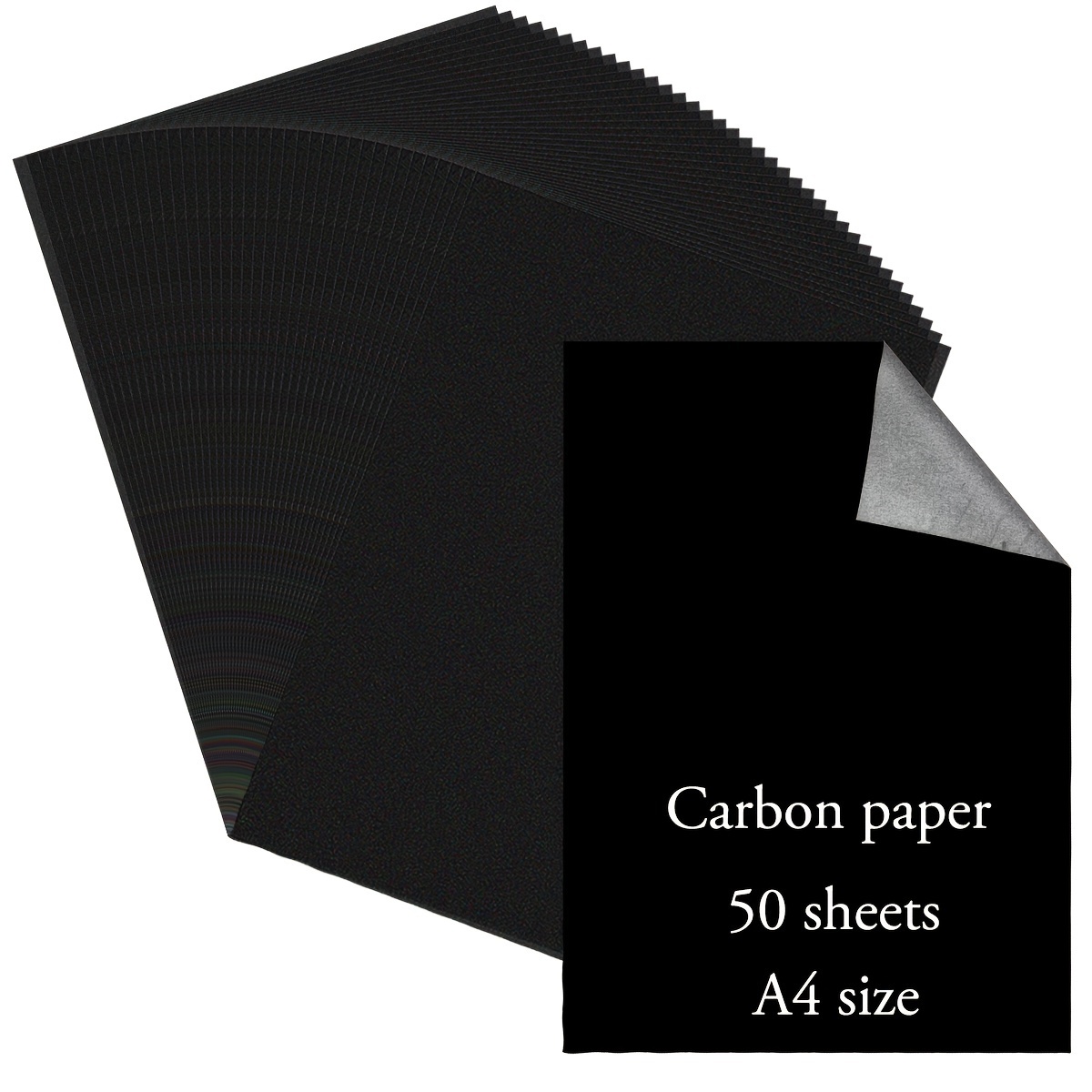 TEMU 50 Sheets Of Single-sided Copy Paper, A4 Fabric Drawing, Available In Black, White, Blue, And Red, Reusable Copy Paper With