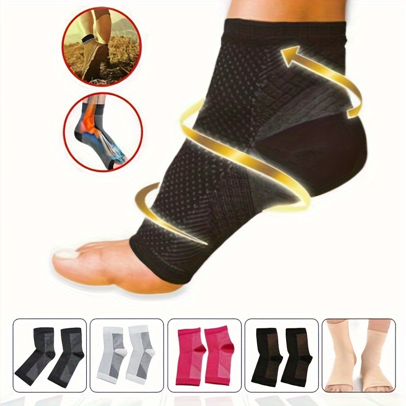pair breathable toeless compression socks ankle support Temu