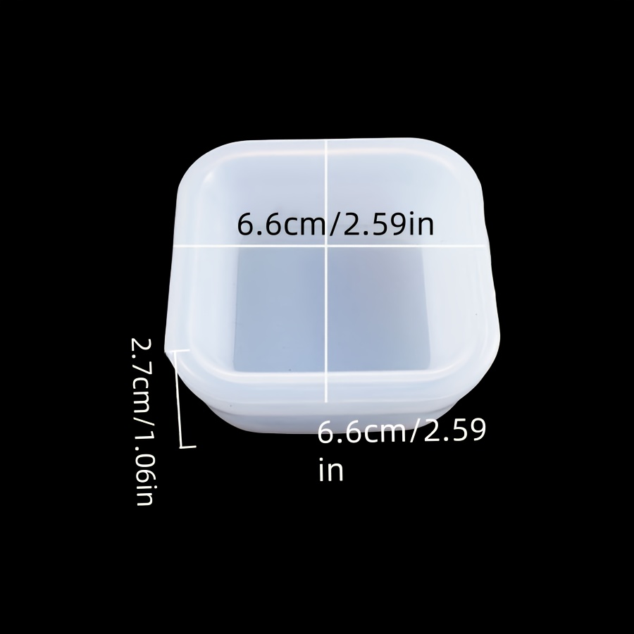 Large Aesthetic Square Heart Shaped Silicone Mold Jewelry Tray Candle Vessel Molds Pot Bowl Concrete Homeware Love Valentines Day