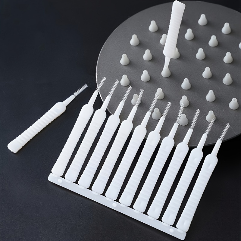 Conjunto de 10 Escovas de Limpeza para Chuveiro: Limpa Frestas de Chuveiro, Ferramenta de Limpeza de Bicos de Vaso Sanitário e Chuveiro, Suprimentos de Limpeza Reutilizáveis para o Lar