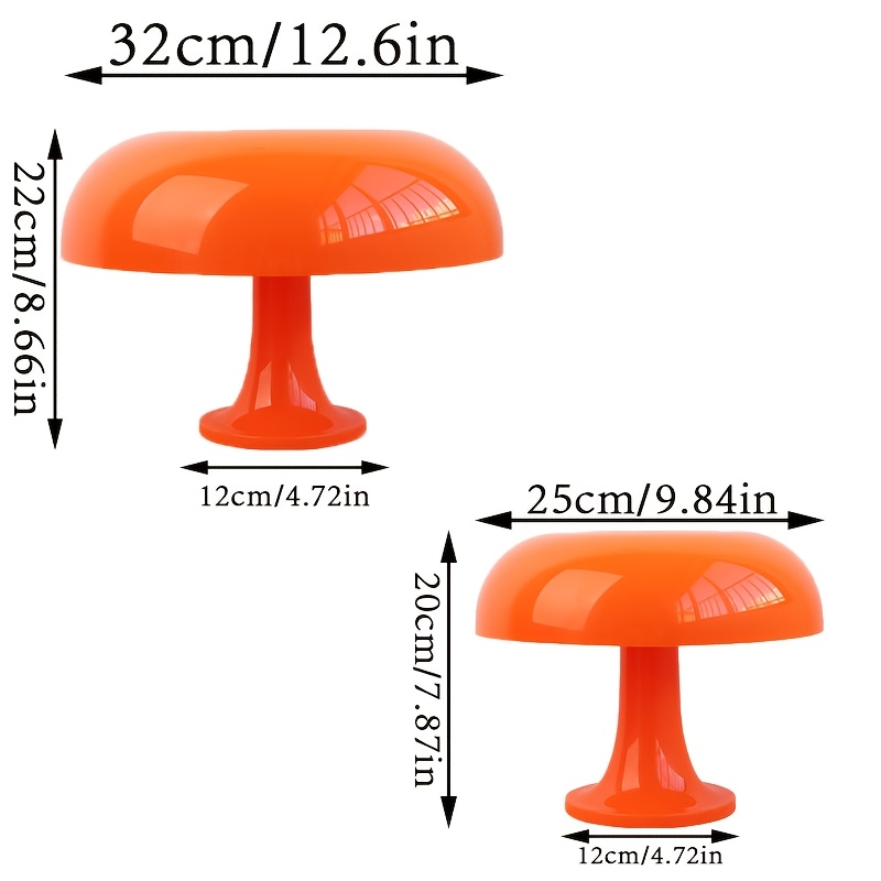 USB Plug-in Minimalist Mushroom Table Lamp with Adjustable Brightness