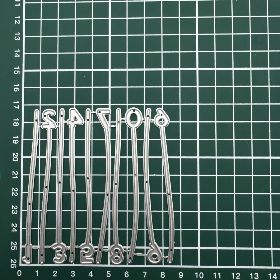 Image of Newly Number Metal Cutting Dies For Scrapbooking, Card Making, Stencils, And Photo Albums