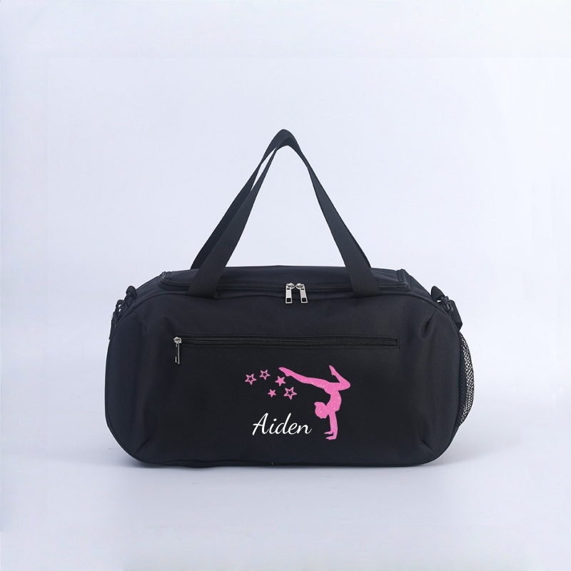 TEMU Bolsa de Gimnasia Personalizada - /Texto, Bolso Bandolera Grande con Cierre en Zipper y Correa Ajustable - Plegable para Mujeres: Deporte, o Uso