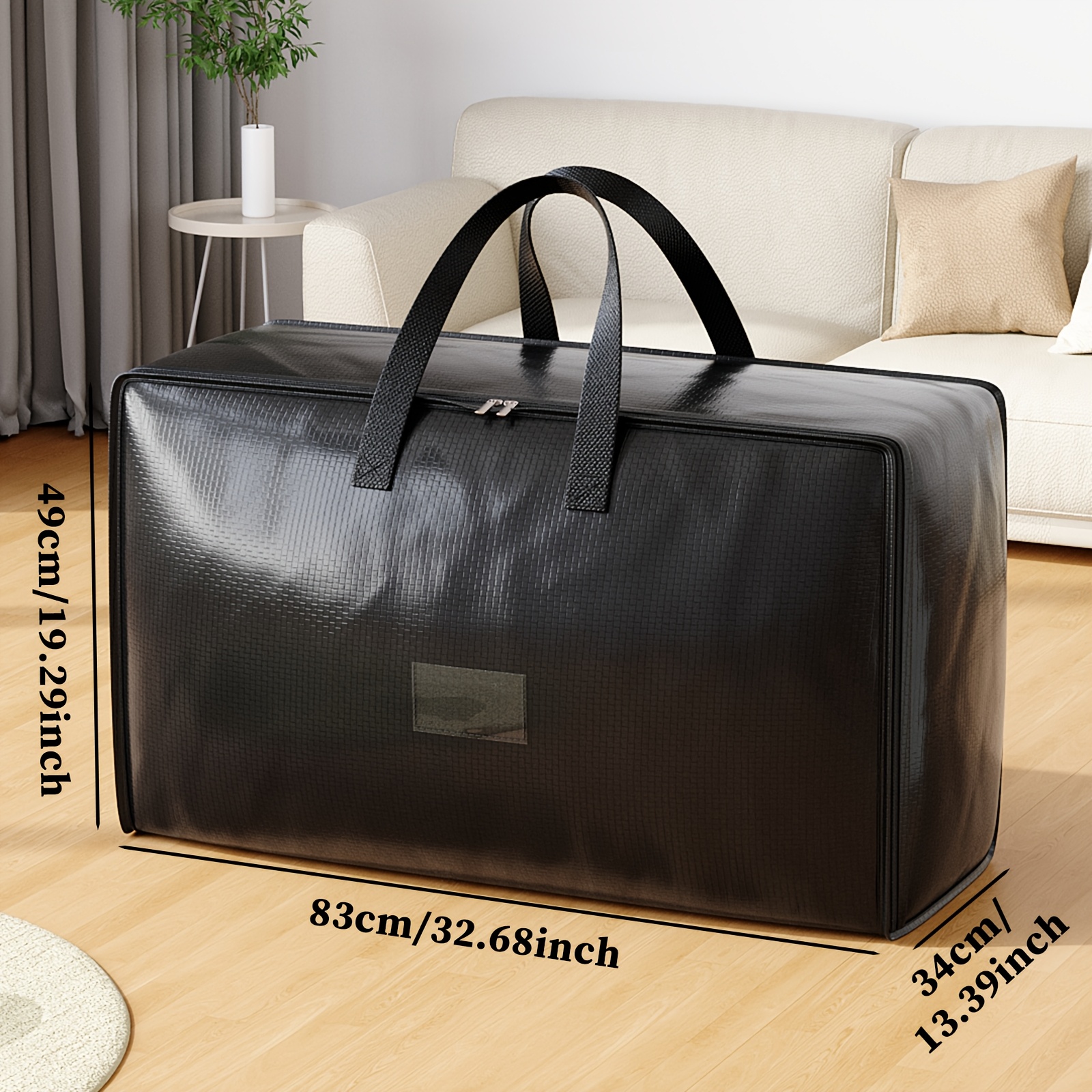 TEMU Multiple Large-capacity Storage Bags For Household Clothes And Quilts, Mobile Bags, Toy And Clothes Storage Woven Bags, Household Quilts And Clothes, Suitable For Of Storage, Under-bed Storage