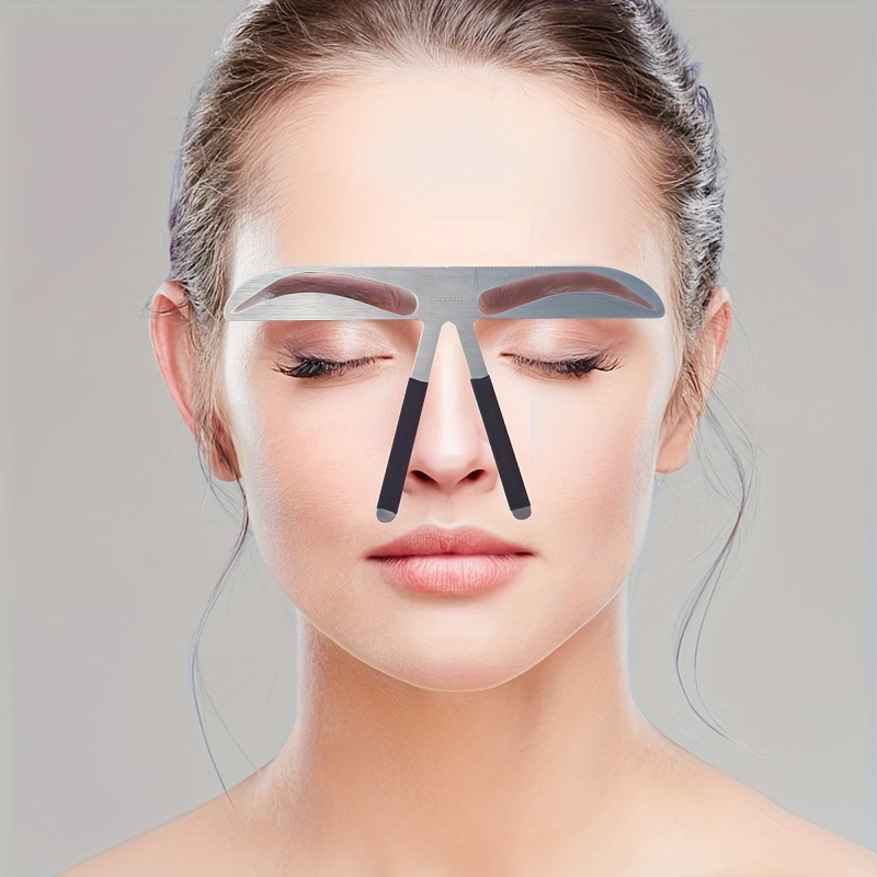 1Pc Reusable Eyebrow Shaping Tool Stainless Steel Anti