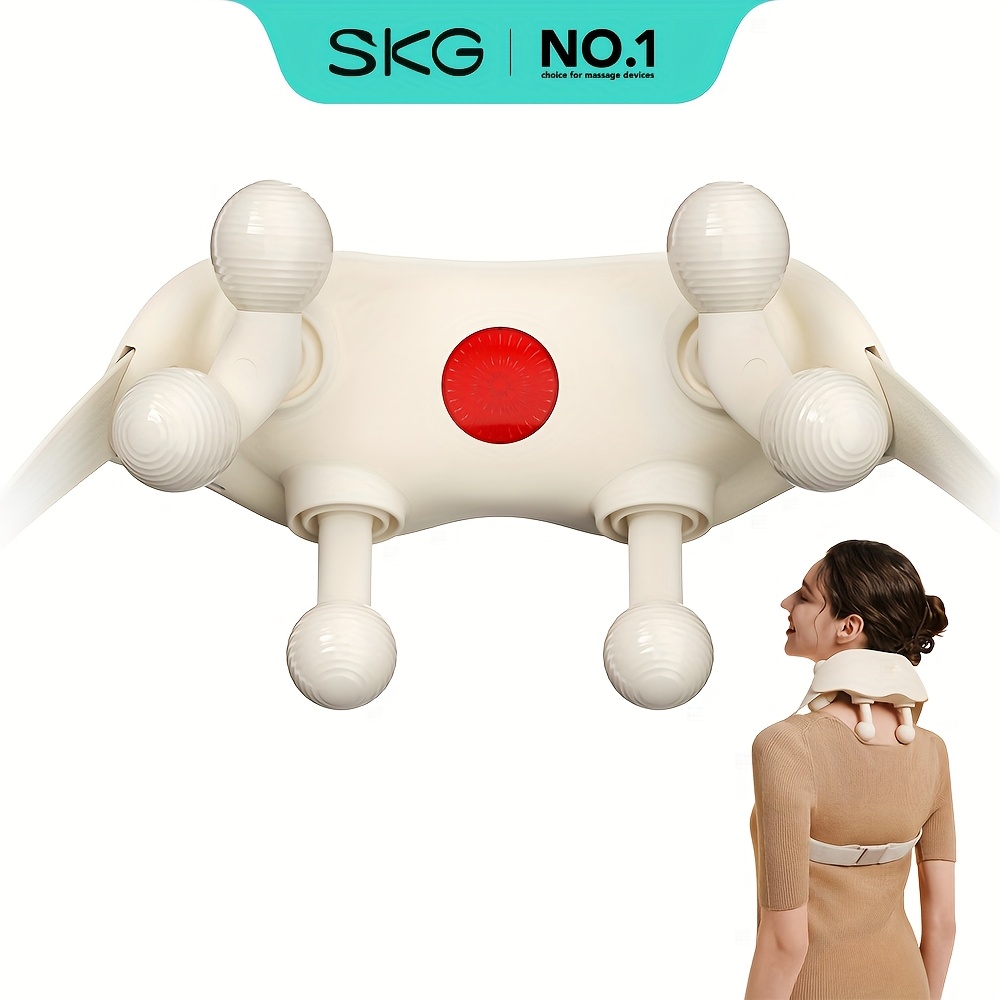 SKG Cordless Neck And Shoulder Massager with Heat, 6D Shiatsu Bionic Hand Kneading Machine for Trapezius And Back, Wearable Hands-Free Electric Deep Tissue Full Body Massager, Portable Home Office Car Tech Gifts for Women Men Mom Dad 6 SKG Cordless Neck And Shoulder Massager with Heat, 6D Shiatsu Bionic Hand Kneading Machine for Trapezius And Back, Wearable Hands-Free Electric Deep Tissue Full Body Massager, Portable Home Office Car Tech Gifts for Women Men Mom Dad - Image 6