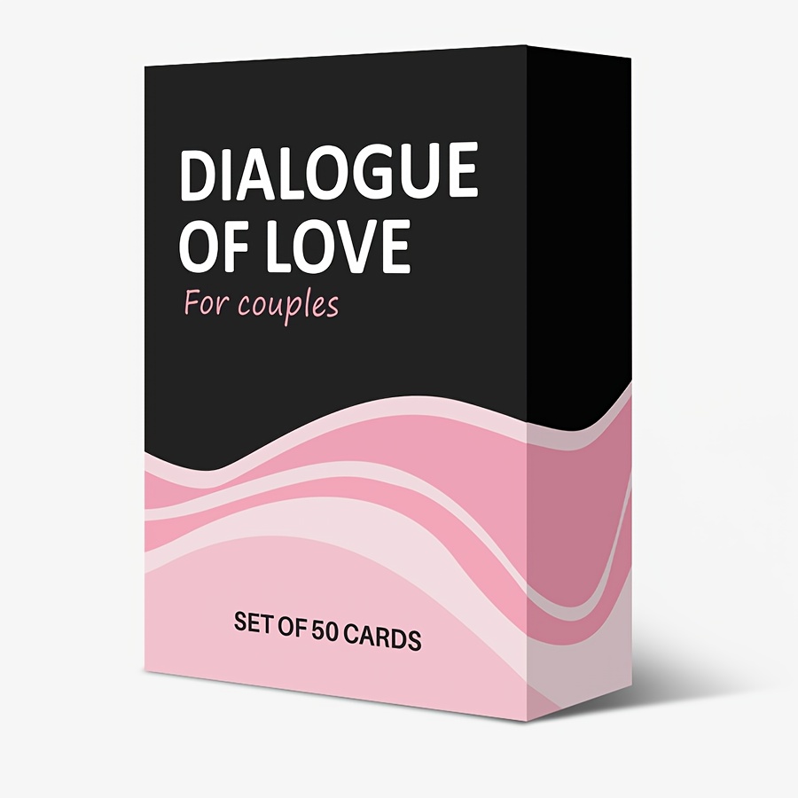 TEMU Creative Couple Card Tabletop Game Conversation Cards, Couple Interaction Paper Card Game Cards, Suitable For Romantic Date Night, Deepening