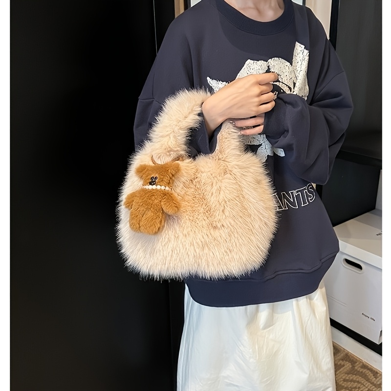 plüsch bären handtasche damen abnehmbarem trageriemen – Temu