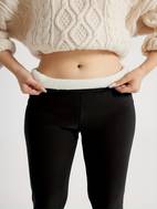 leggings térmicos de invierno, calzas deportivas elásticas casuales de color liso, ropa de mujer