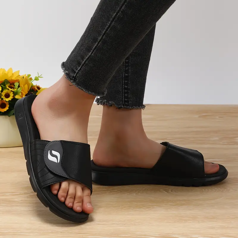 womens orthopedic slide sandals with adjustable hook and loop strap toe arch support shoes for casual wear beach and everyday use everyday footwear stylish fisherman footwear comfortable eva Product details 7
