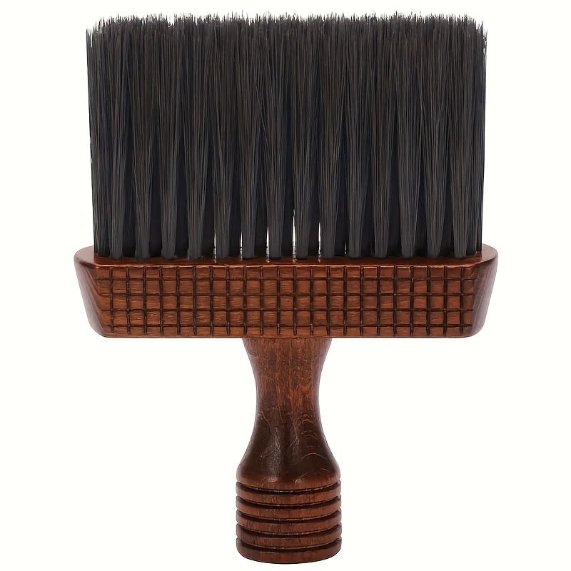 Image of 1 Hairdressing Hair Clipper Cleaning Brush, Salon-grade Solid Wood Hair Tool, Natural Wooden Handle Makeup Cleaning Tool
