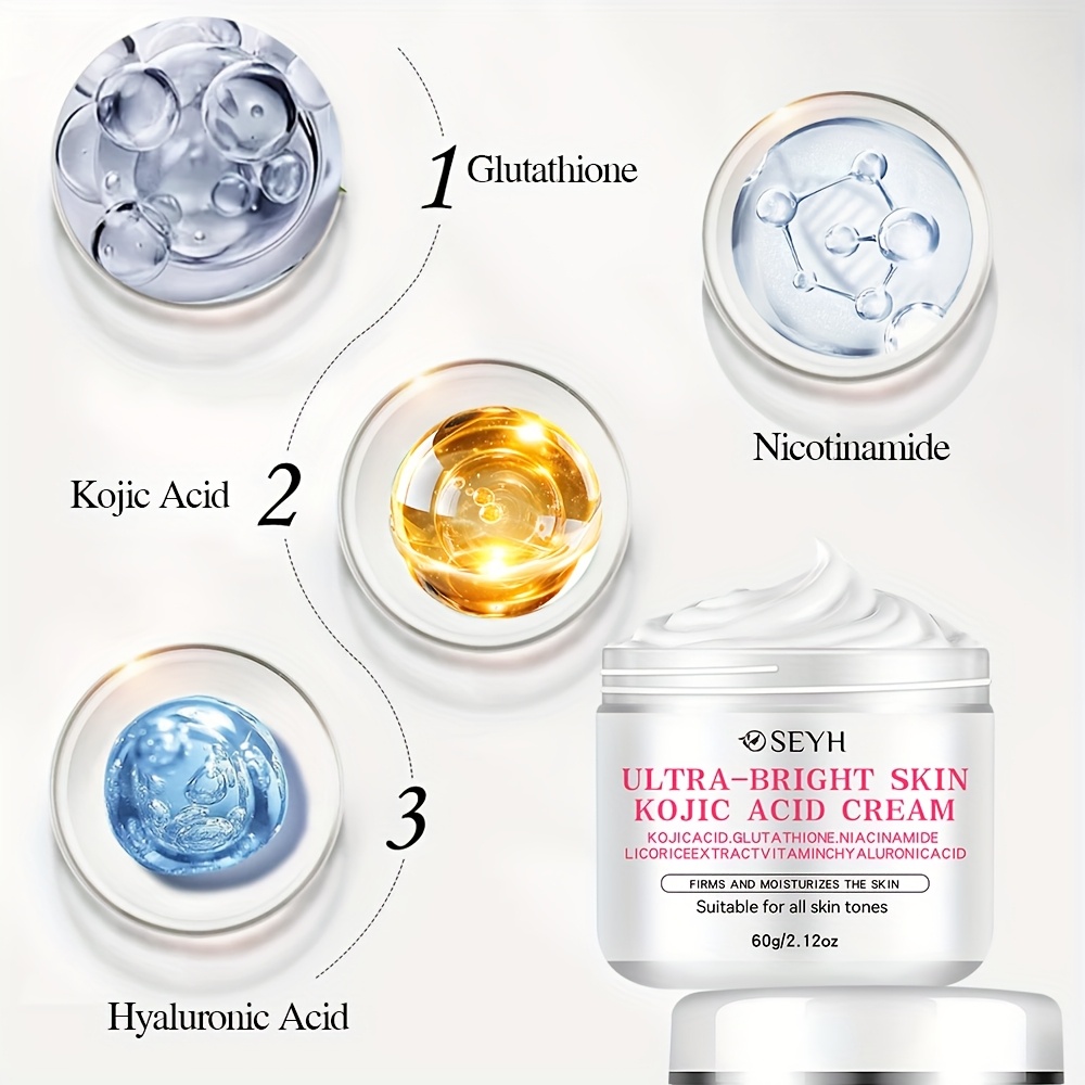 kojic acid cream 30g 60g evens light beige