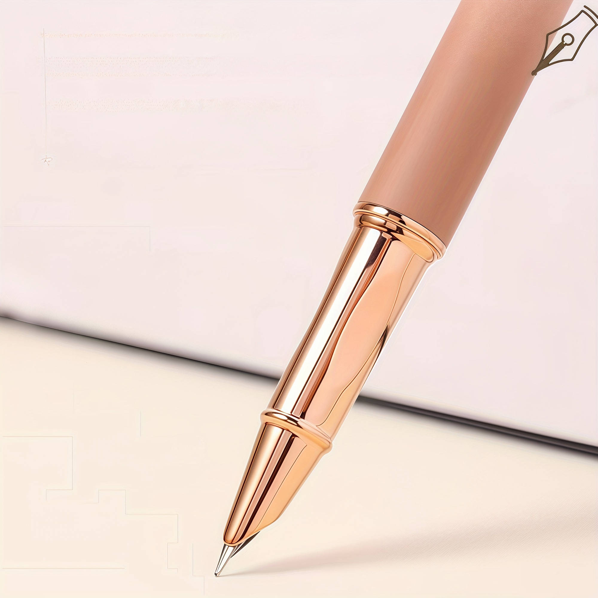 set de 11 piese (1 + 10 cartușe de cerneală ștergătoare) un elegant metalic ștergător, scriere fină, greutate redusă, rezistență îndelungată fără oboseală, foarte potrivit pentru zilnică de caligrafie Detaliile articolului 5