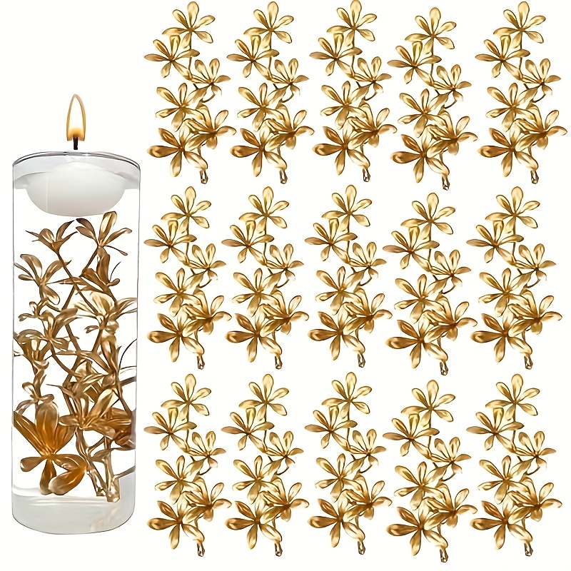 10pcs artificial floating flowers for candles   vase filler floating flowers for centerpieces faux flower vase filler for wedding table party home decor restaurant decor