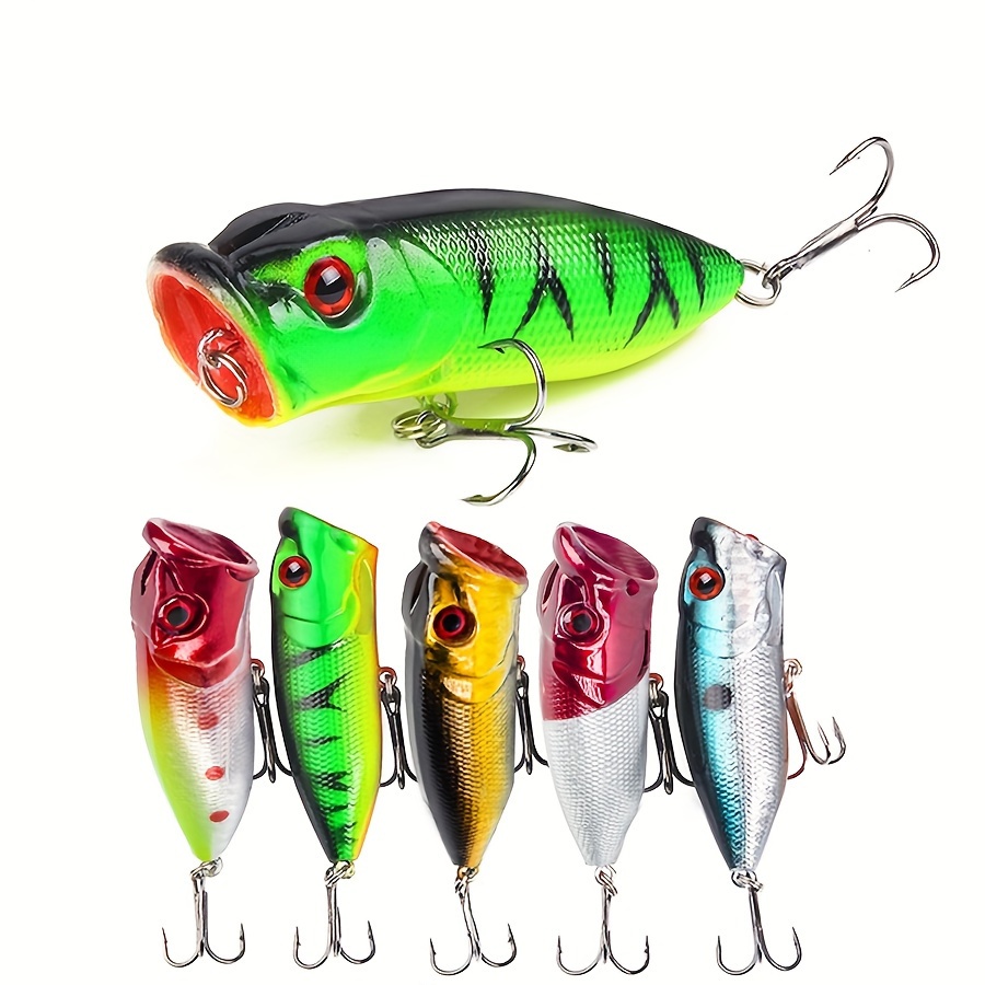 Topwater Fishing Lures with BKK Hooks, Plopper Fishing Lure for